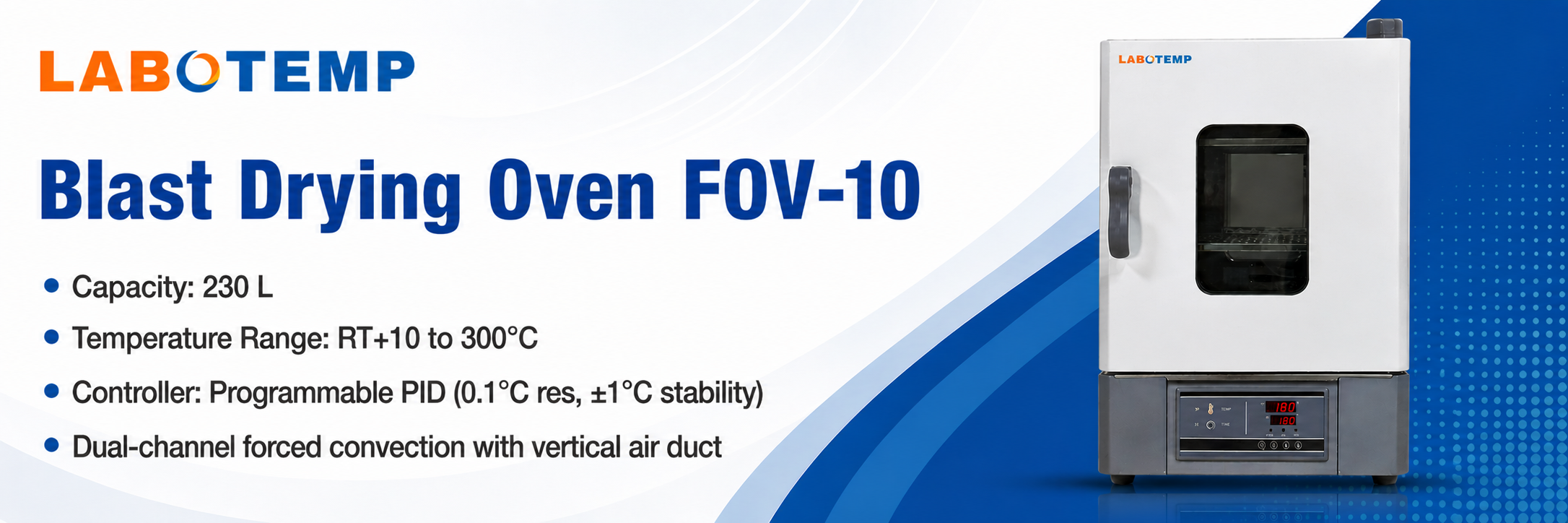 Blast Drying Oven FOV-10 Specification Poster