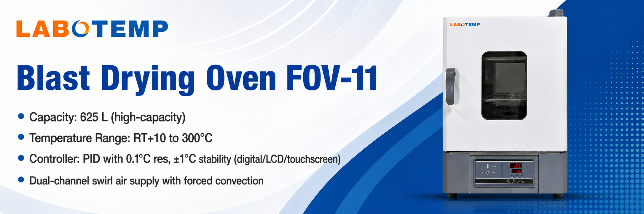 Blast Drying Oven FOV-11 Specification Poster