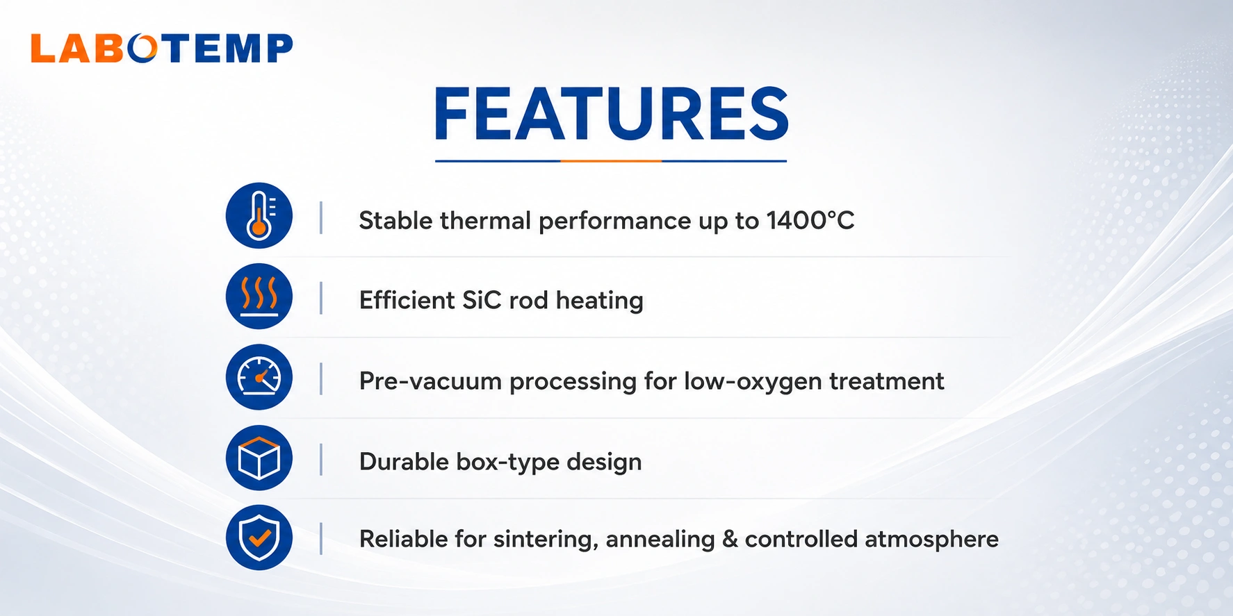 Vaccum Furnace FVA-07 features