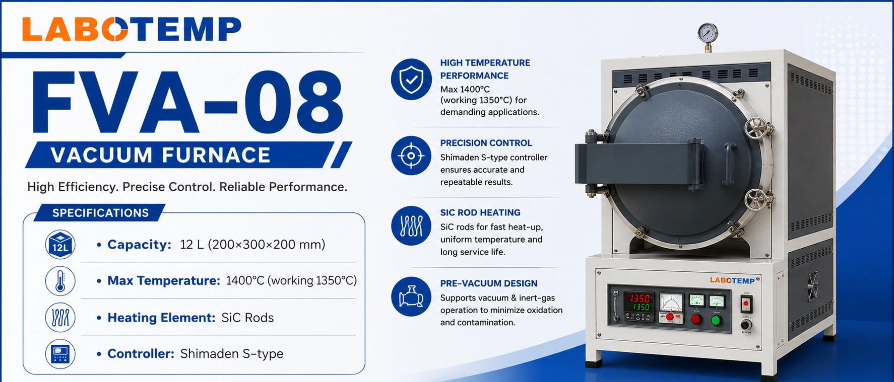 Vaccum Furnace FVA-08 specs