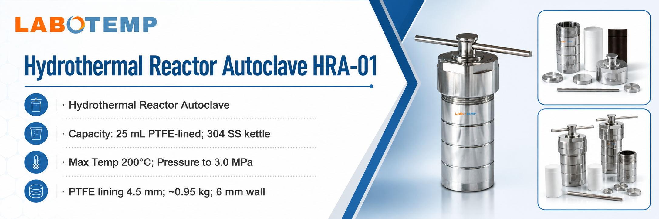 Hydrothermal Reactor Autoclave HRA-01 Specification Poster