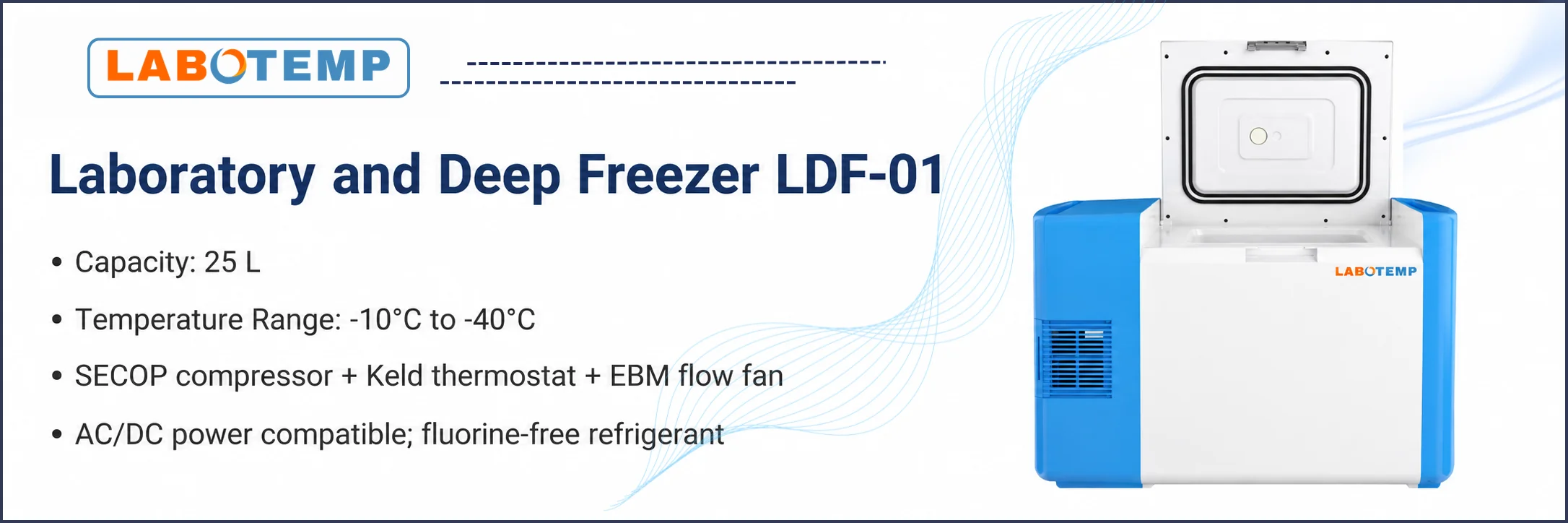 Laboratory and Deep Freezer LDF-01 Specification Poster