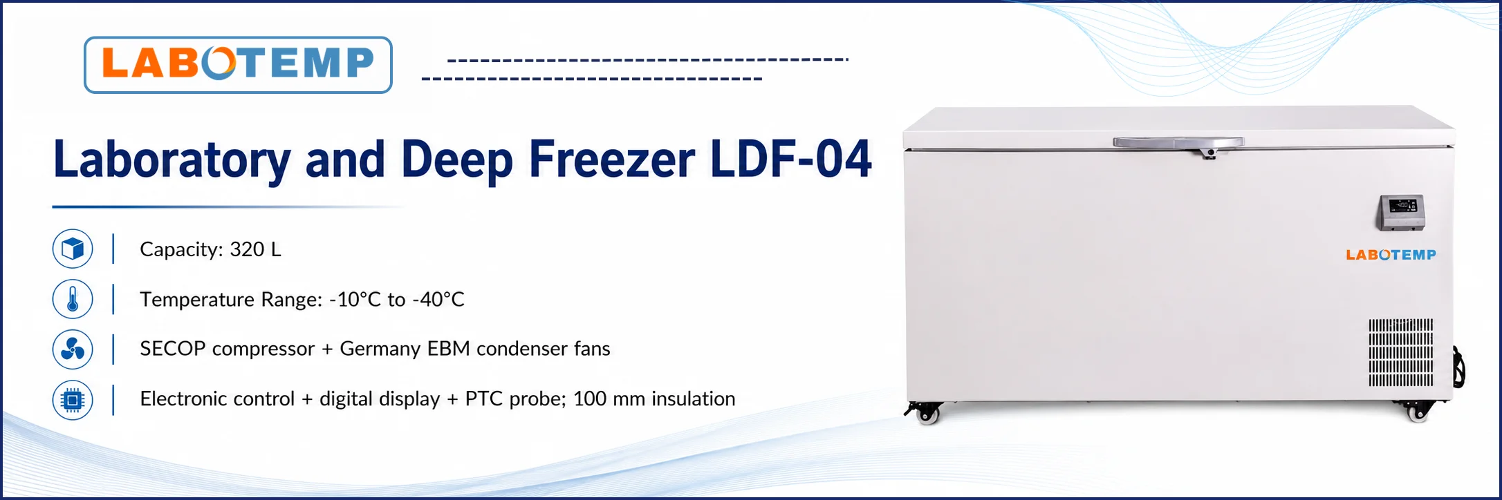 Laboratory and Deep Freezer LDF-04 Specification Poster