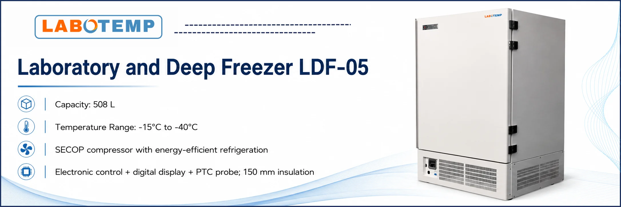 Laboratory and Deep Freezer LDF-05 Specification Poster